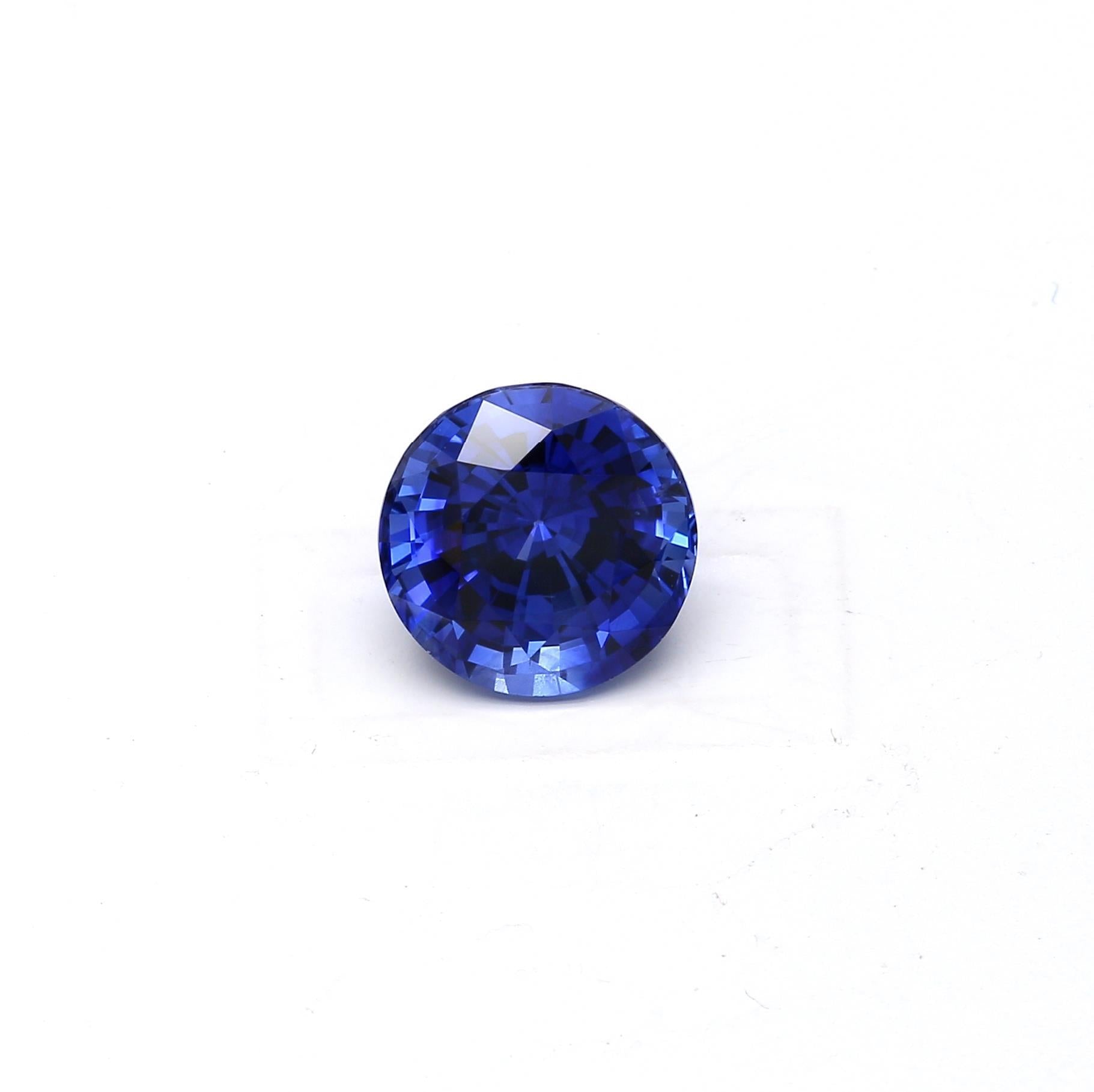 3.48 ct. Round Brilliant Sapphire GRS (H)