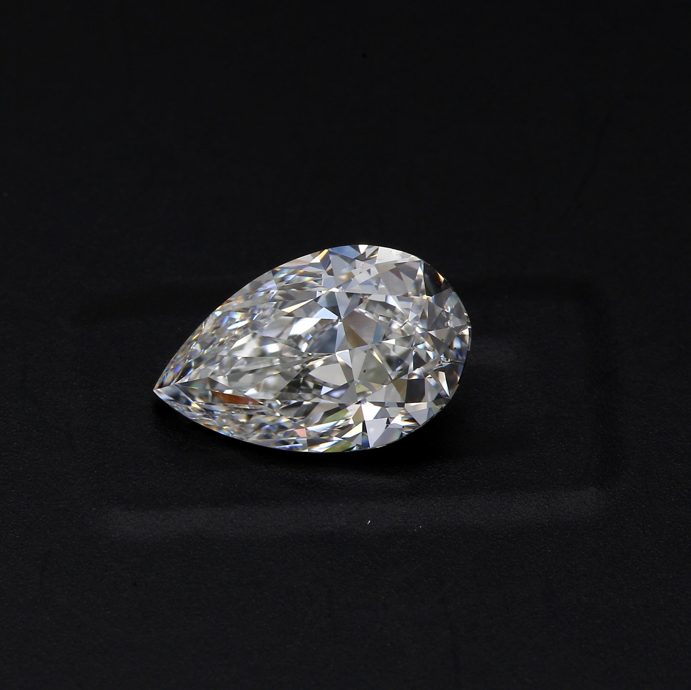 2.02 ct. Pear Shape Diamond F SI1 Faint GIA