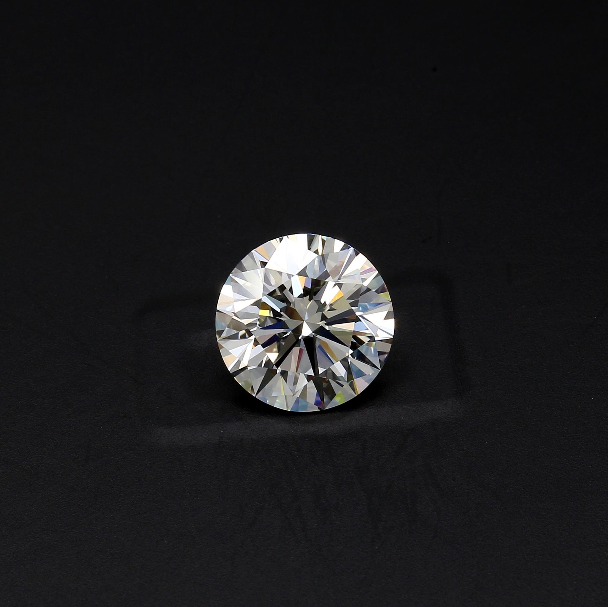 3.53 ct. Round Brilliant Diamond K VS2 EX None GIA