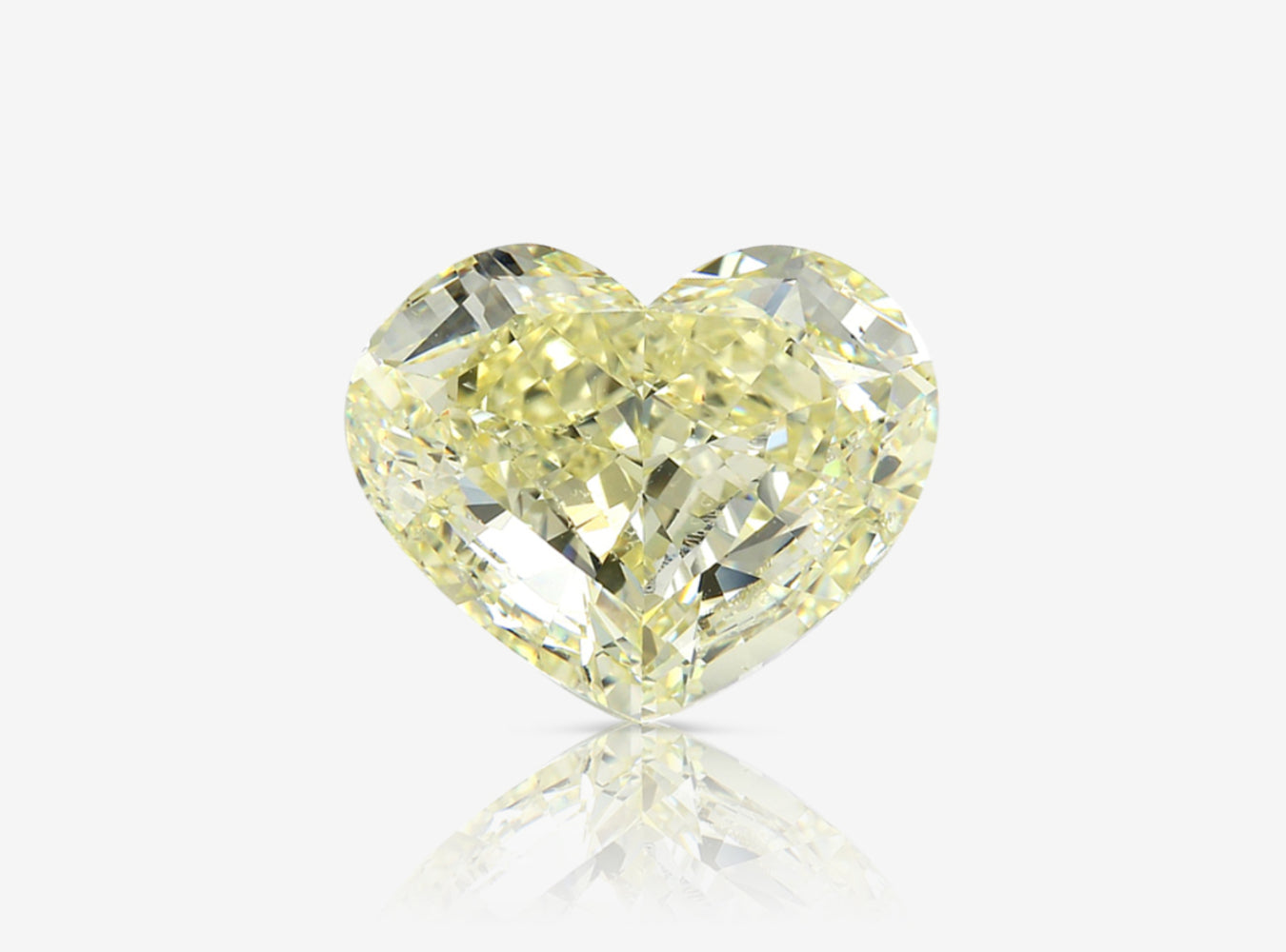 20.02 ct. Heart Shape Fancy Yellow VS2 None GIA