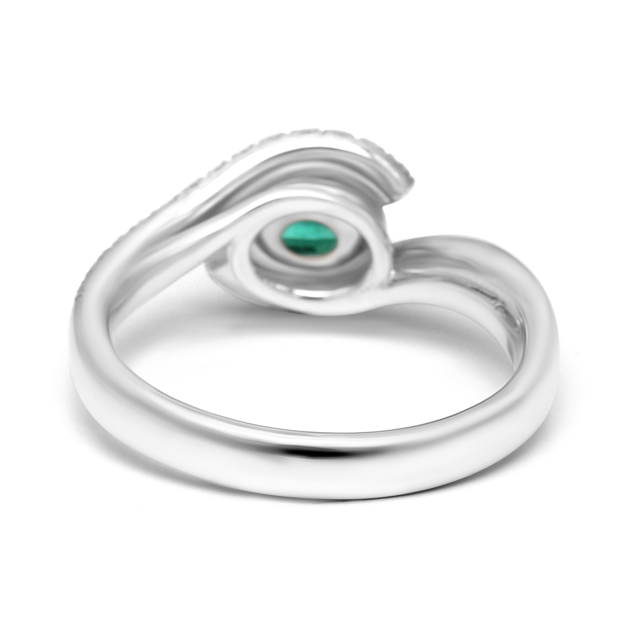 Emerald Oval "Eye" Ring - 1.03ct TW