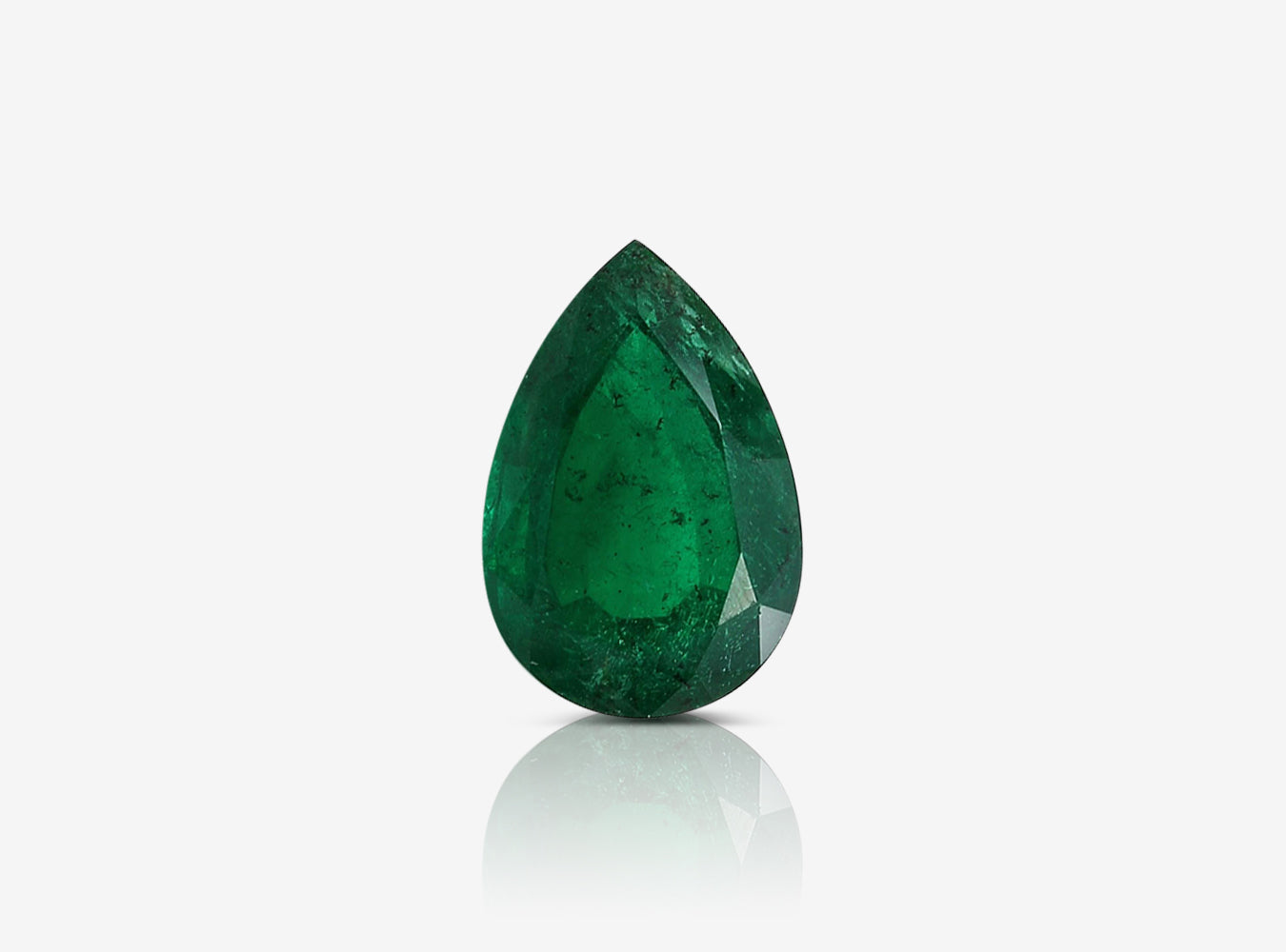 5.21 ct. Pear Shape Emerald GRS Minor