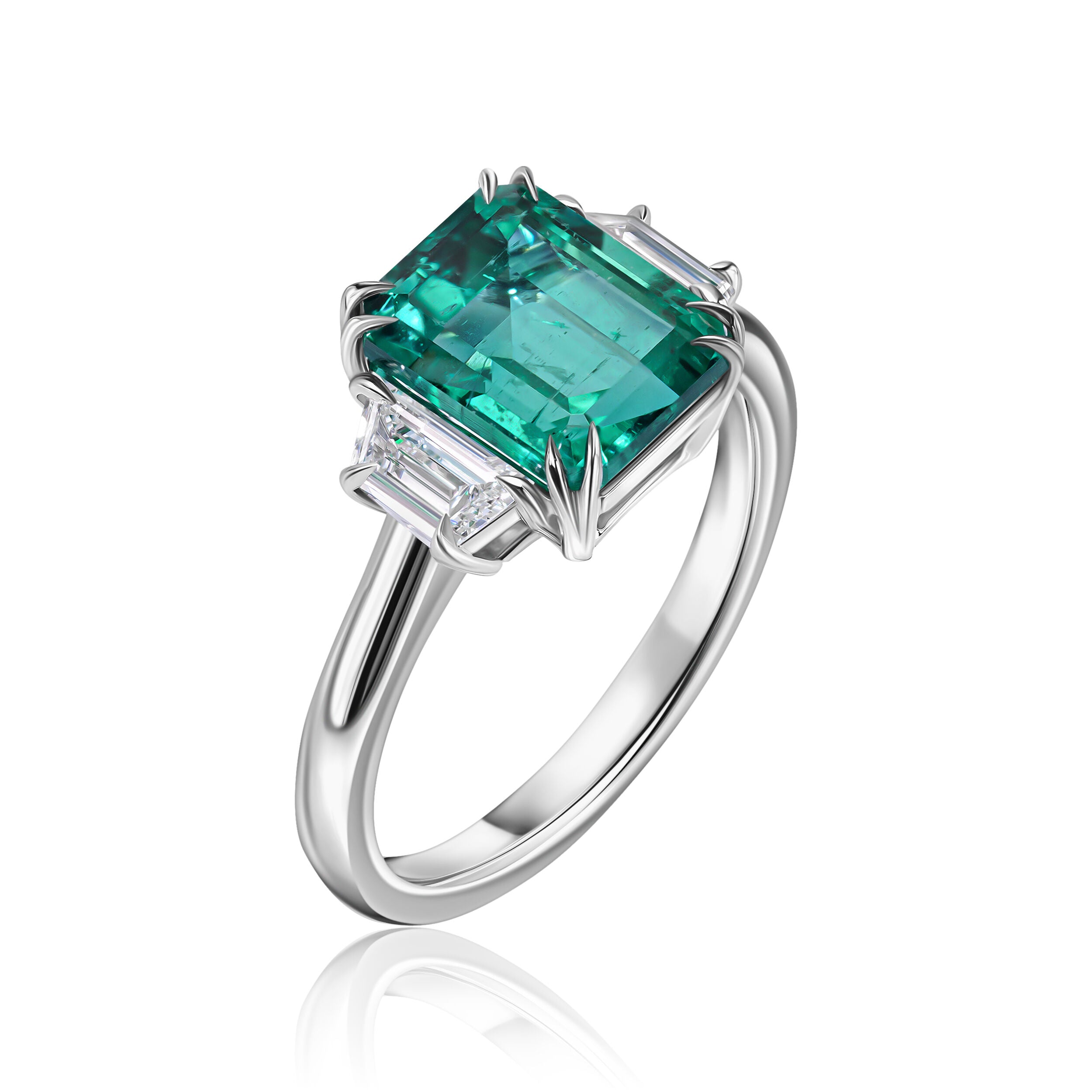 Emerald-Cut Emerald Ring - 3.64ct TW