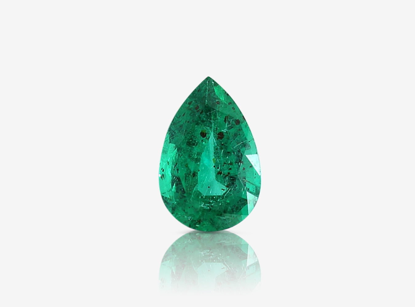 1.06 ct. Pear Shape Emerald ICA Minor