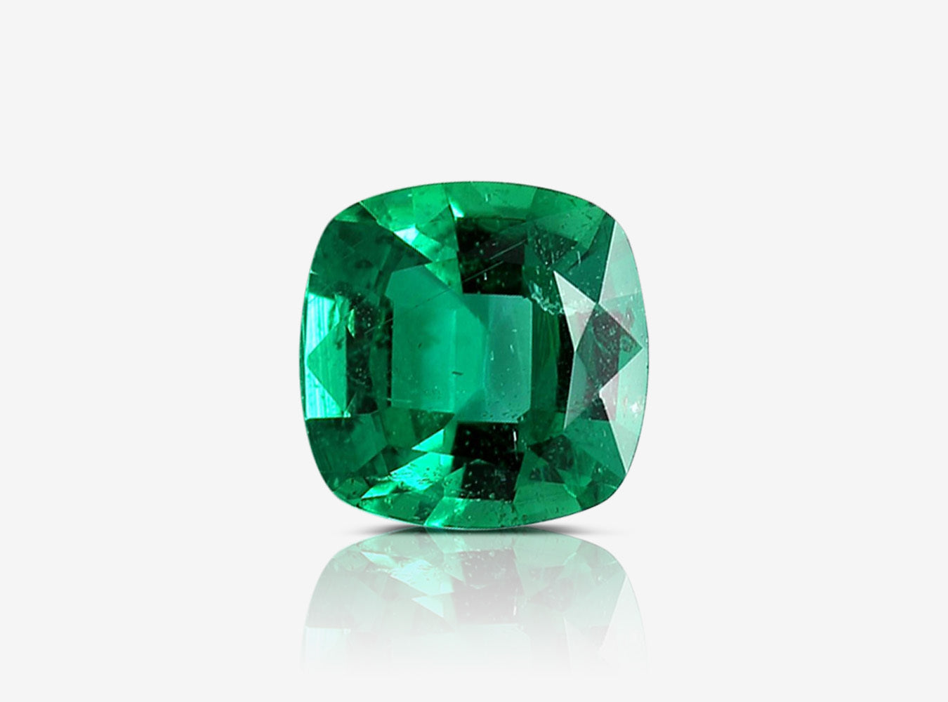 0.90 ct. Cushion Emerald GRS Insignificant