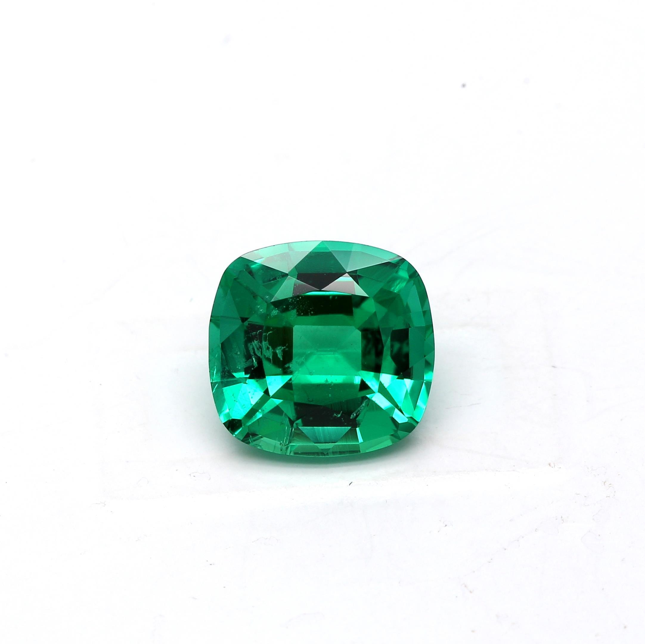 1.94 ct. Cushion Emerald GRS Insignificant