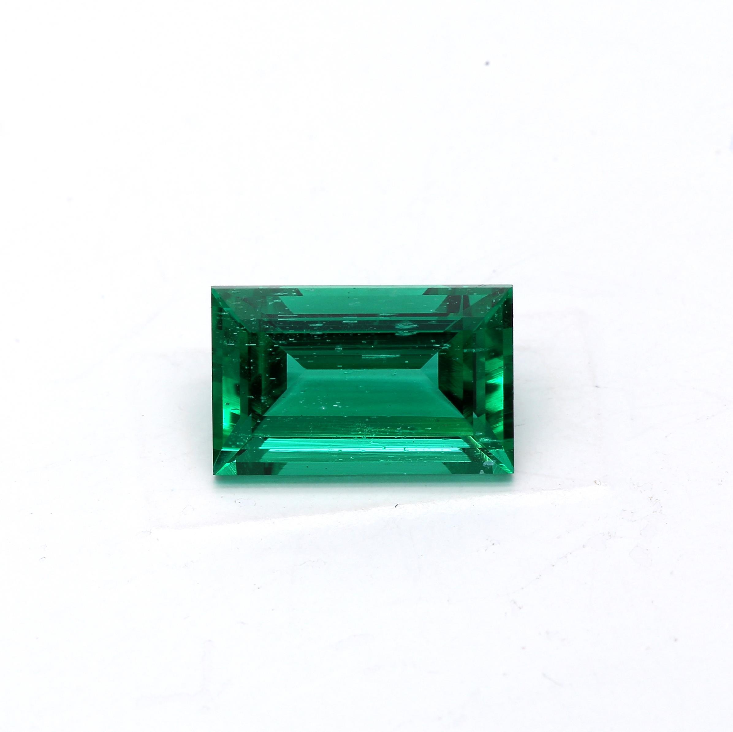 3 ct. Baguette Emerald AGL No Oil