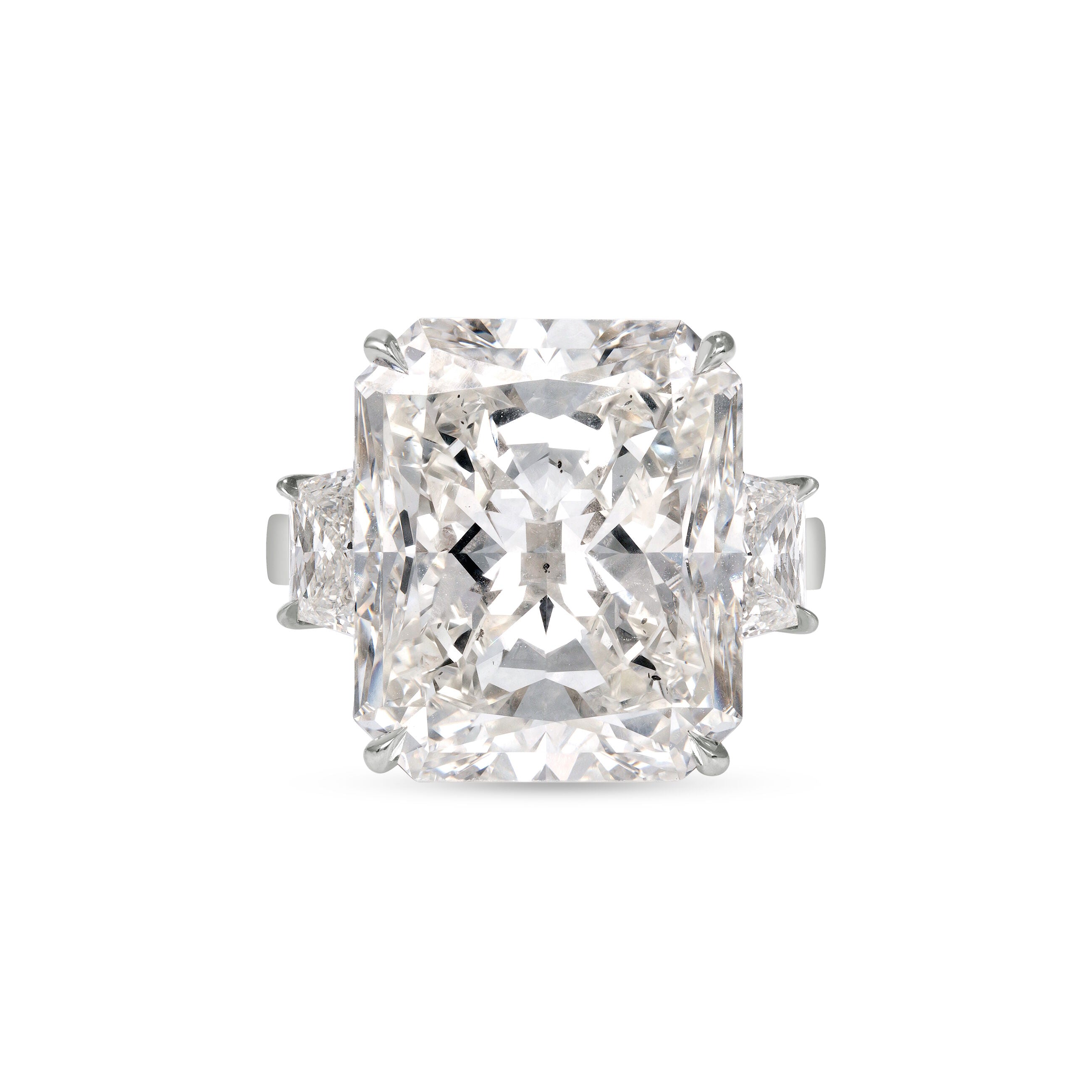 16.52ct Rad J SI1 GIA Diamond Ring-17.76ct TW