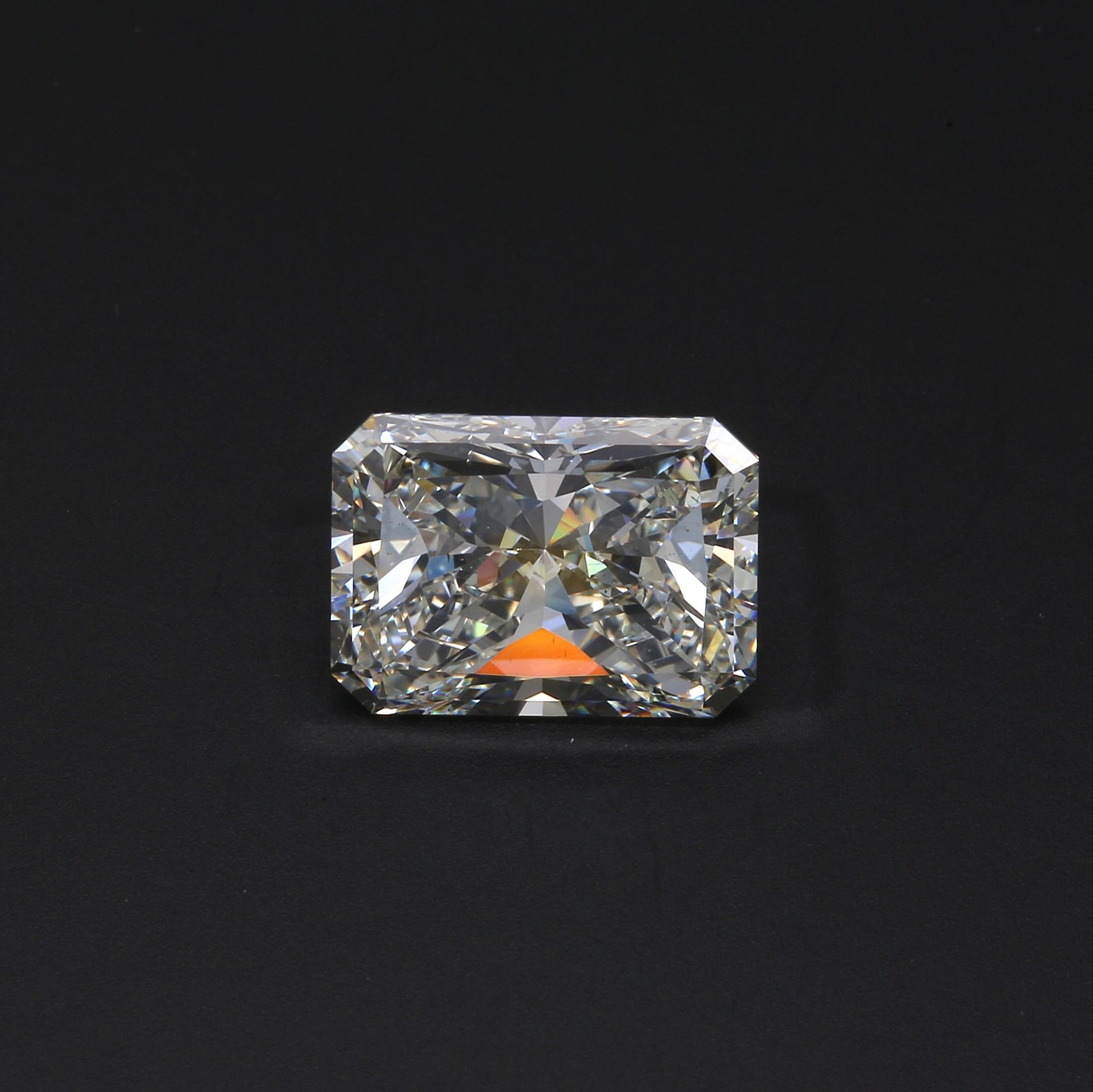 7.02 ct. Radiant Diamond J SI1 None GIA