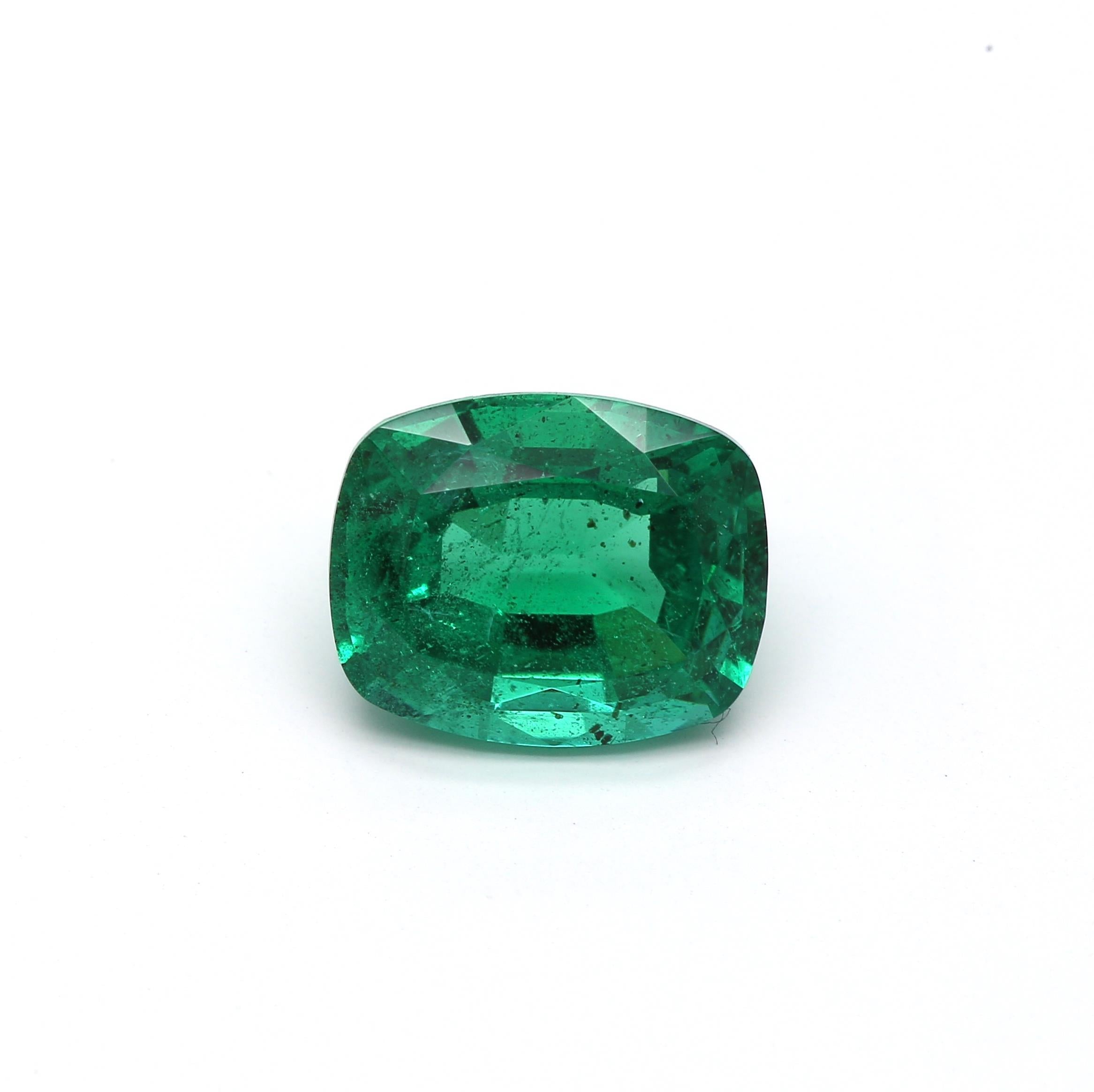 2.50 ct. Cushion Emerald GRS Minor