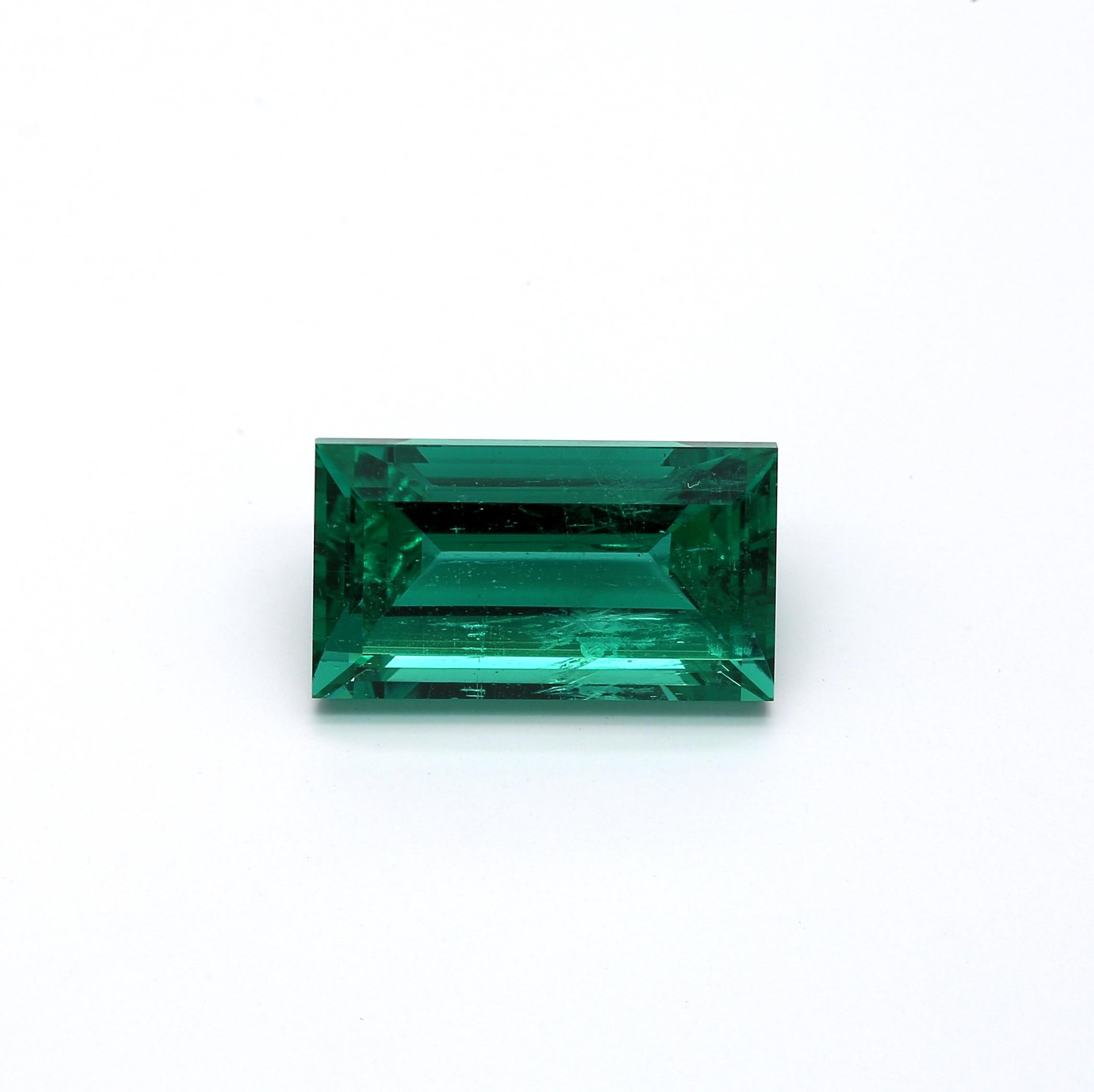 6.94 ct. Baguette Emerald GRS Minor