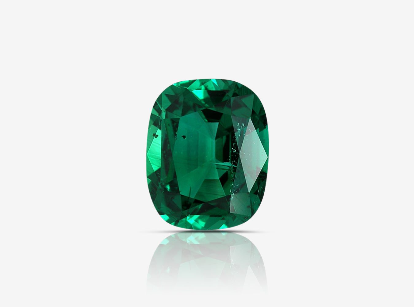 2.60 ct. Cushion Emerald GRS Minor