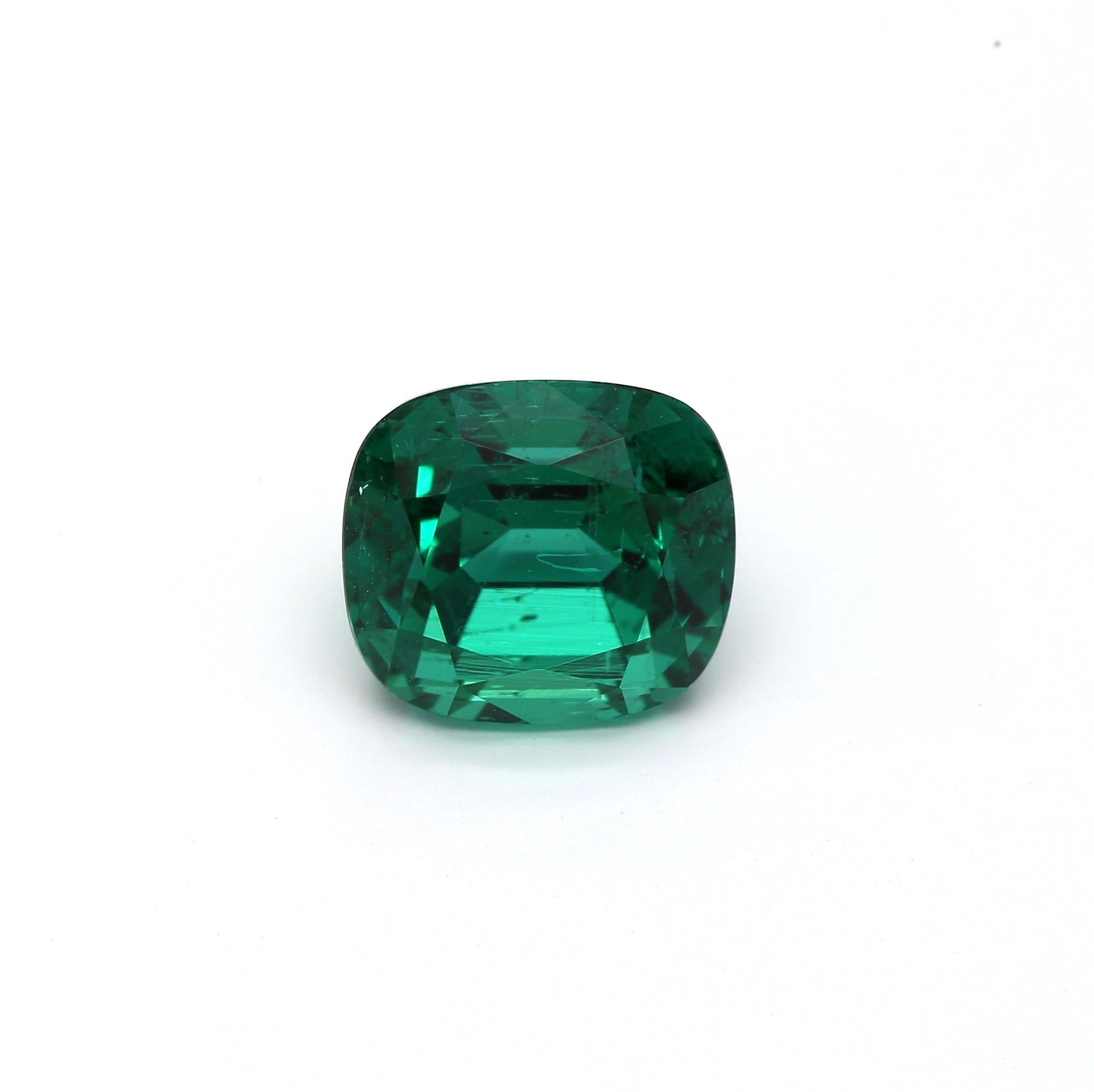 2.29 ct. Cushion Emerald GRS Minor