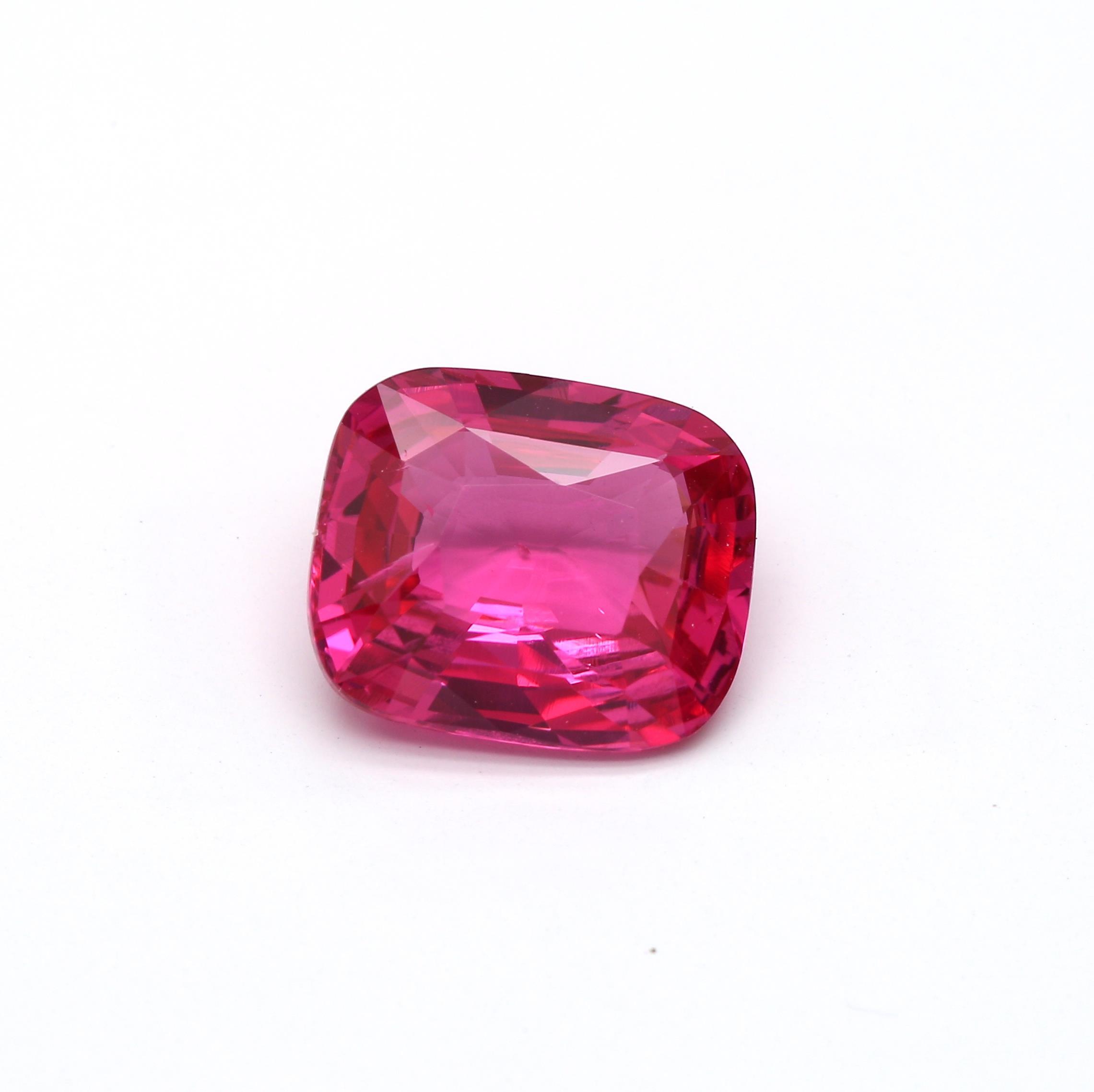 3.10 ct. Cushion Spinel GRS No Heat