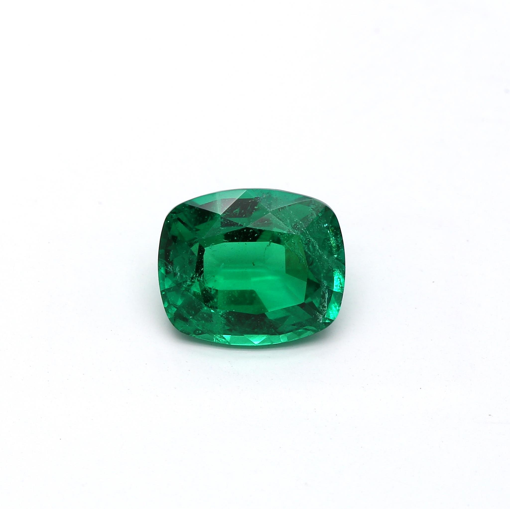 1.26 ct. Cushion Emerald GRS Minor