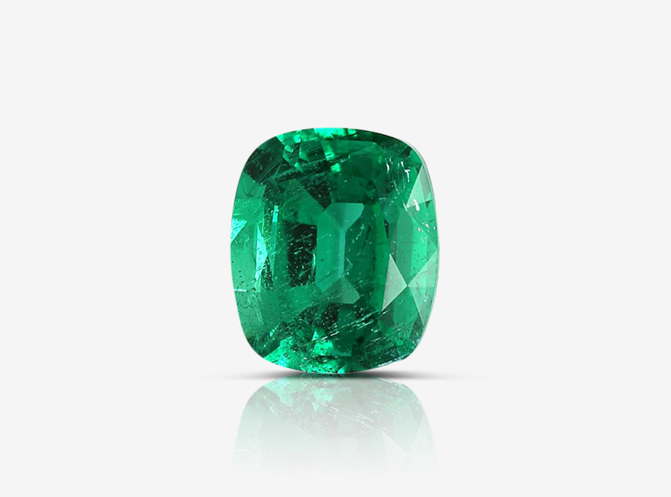 1.53 ct. Cushion Emerald GRS Minor