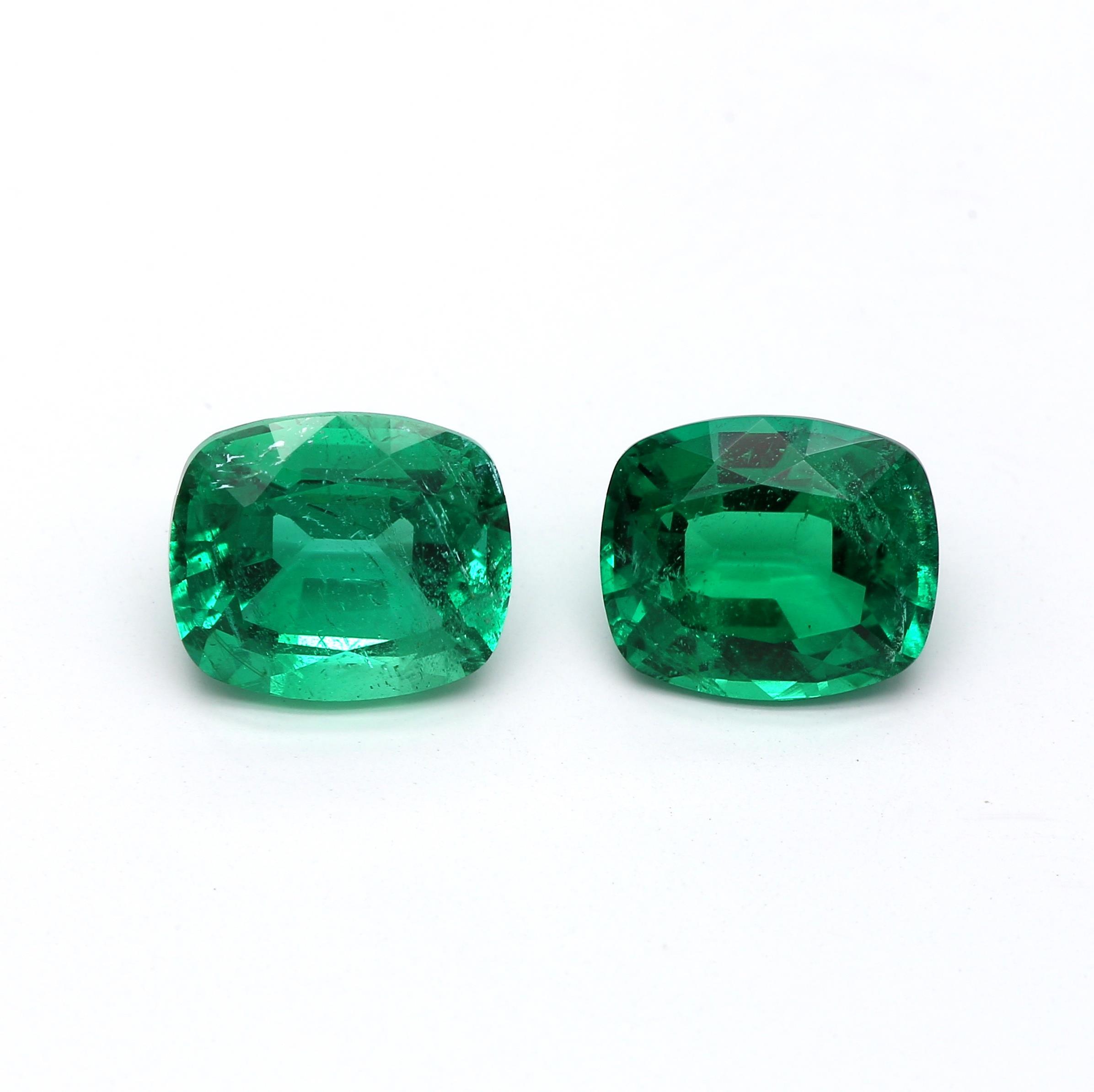 1.53 ct. Cushion Emerald GRS Minor