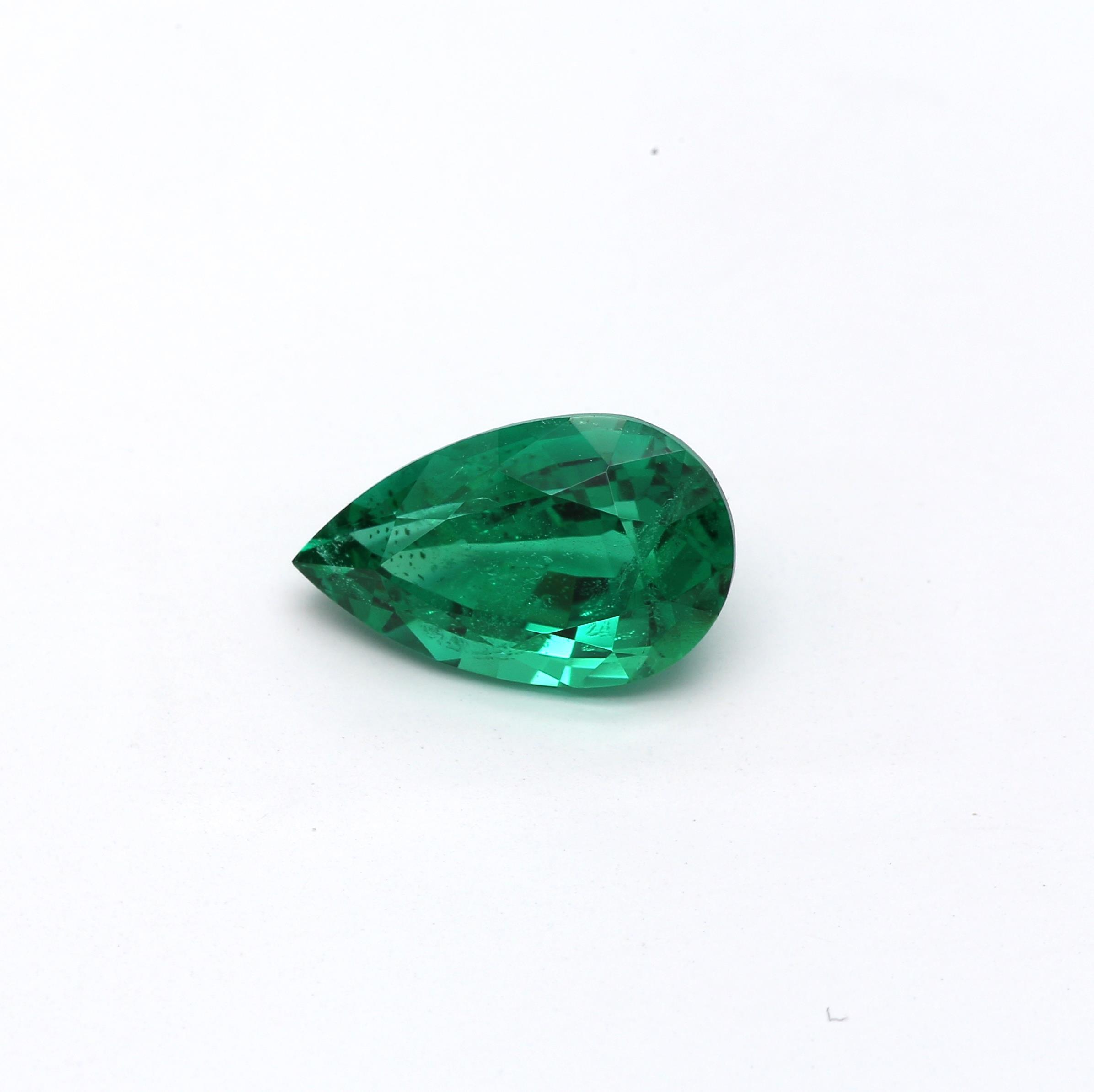 1.50 ct. Pear Shape Emerald GRS Insignificant