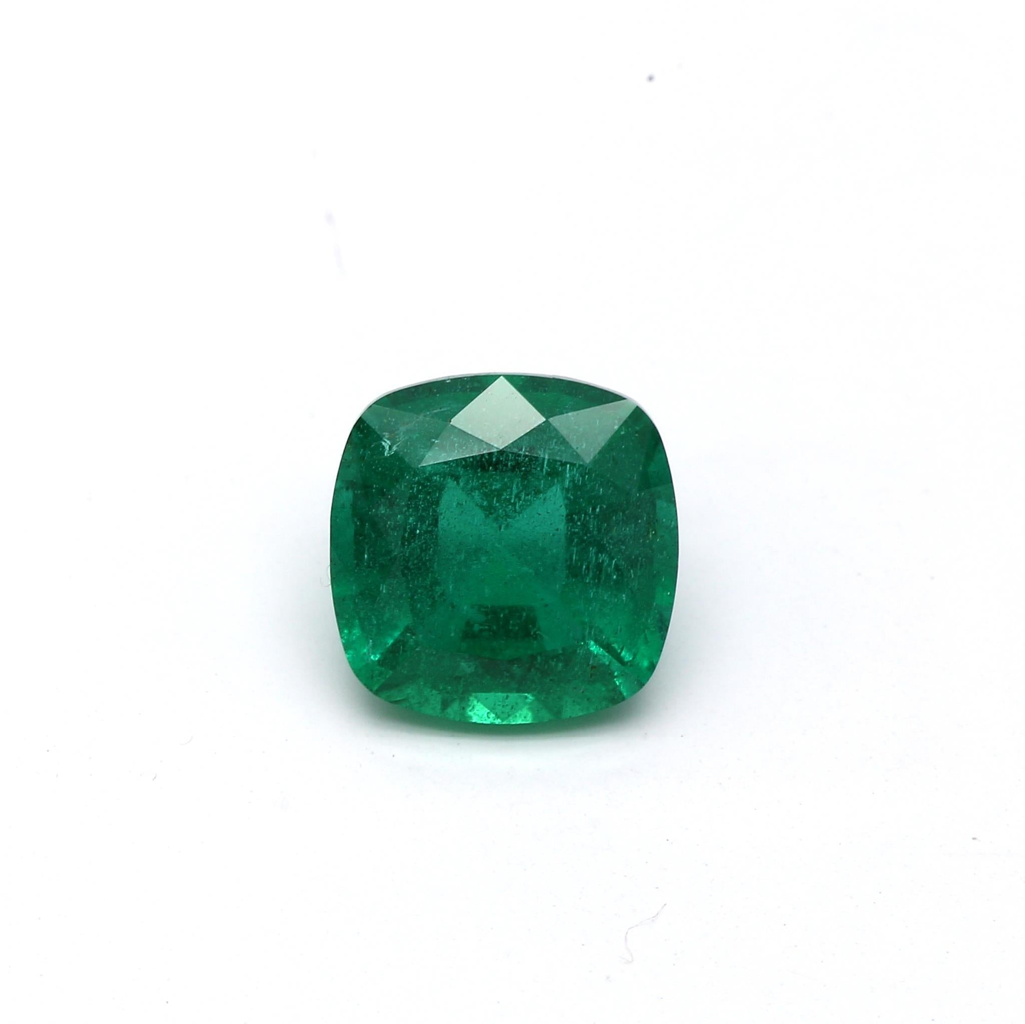 1.40 ct. Cushion Emerald GRS Insignificant