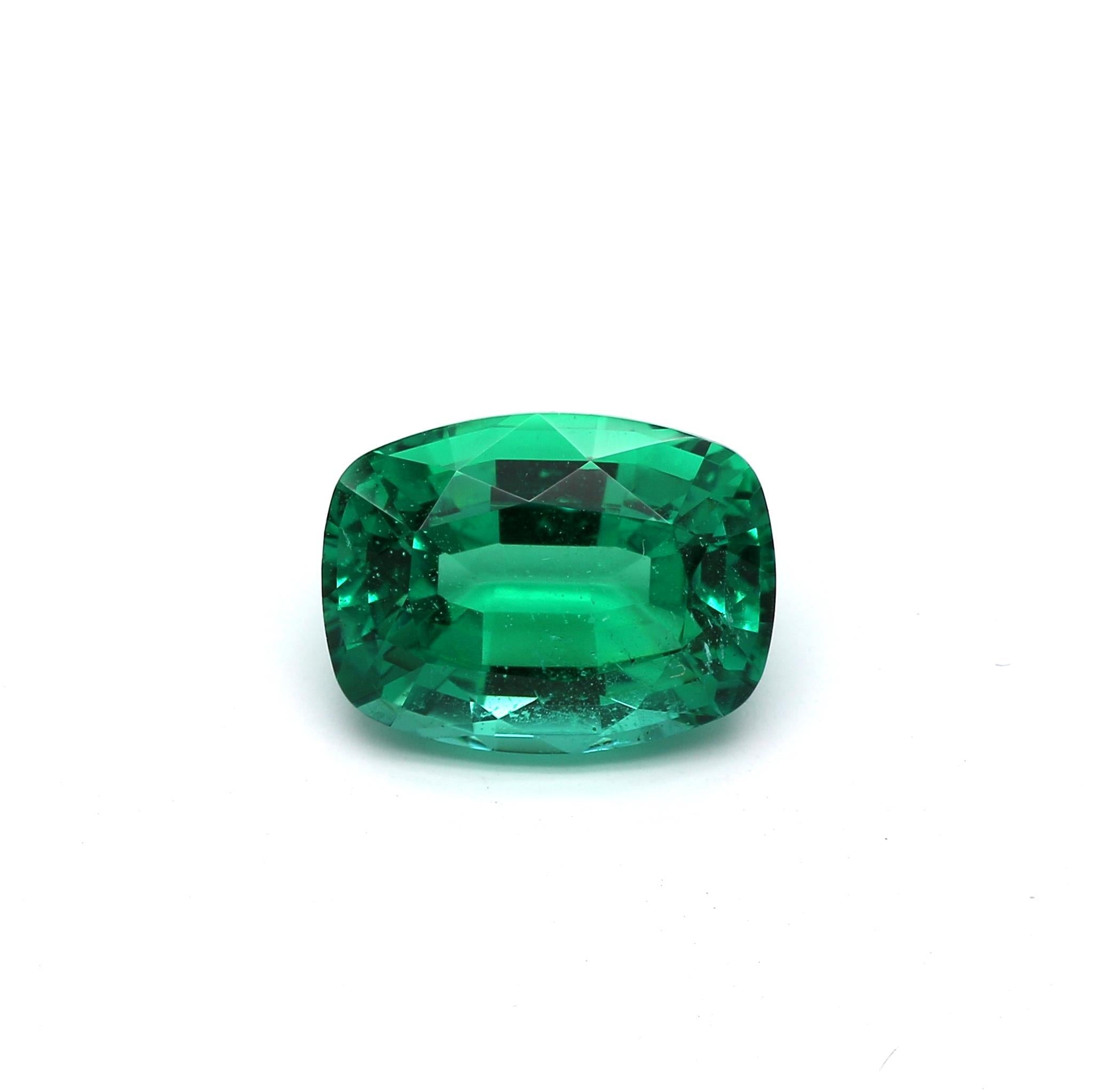 1.72 ct. Cushion Emerald GRS Insignificant