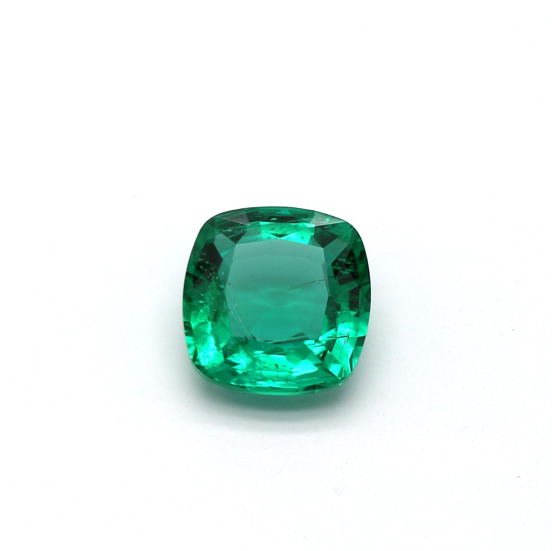 1.21 ct. Cushion Emerald GRS Minor