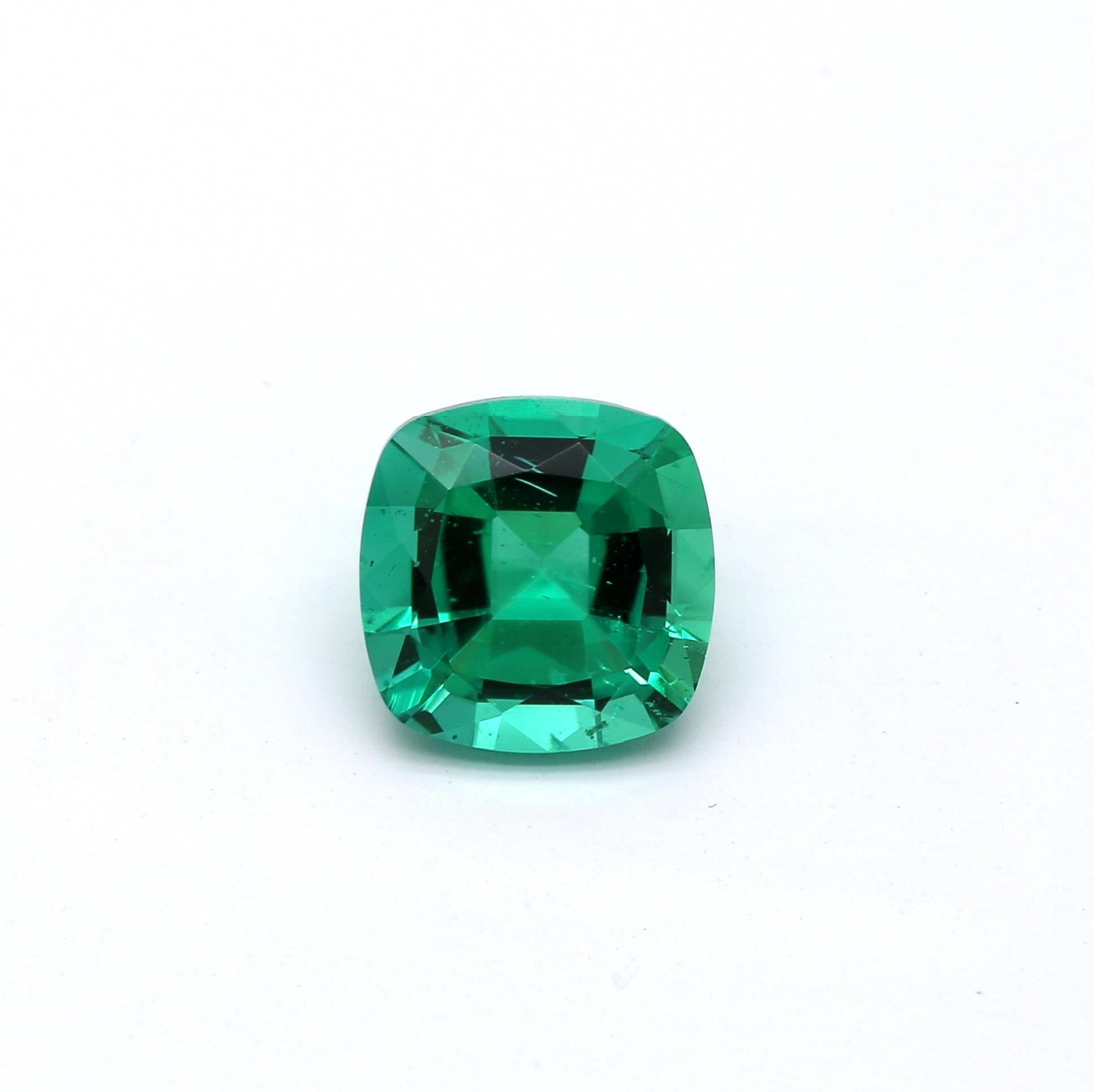 1.08 ct. Cushion Emerald GRS Insignificant