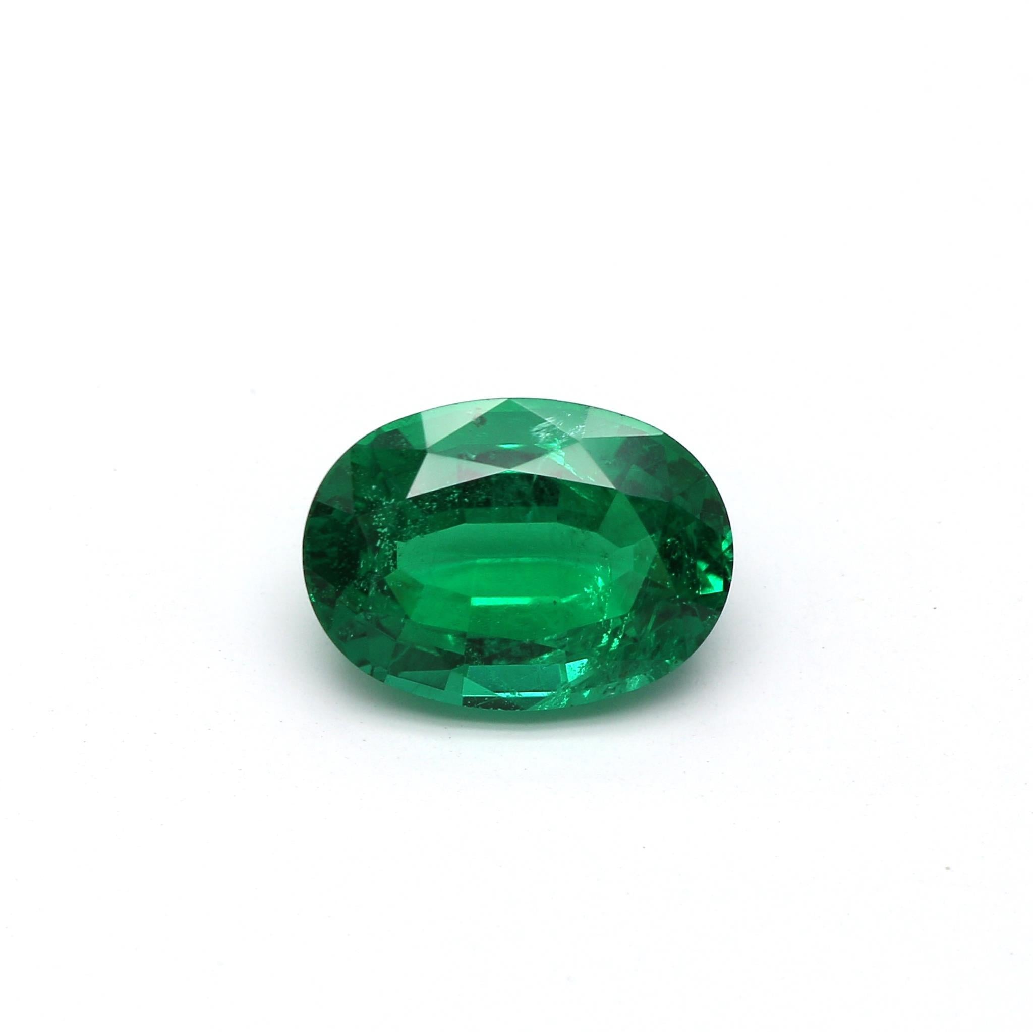 1.46 ct. Oval Emerald GRS Minor