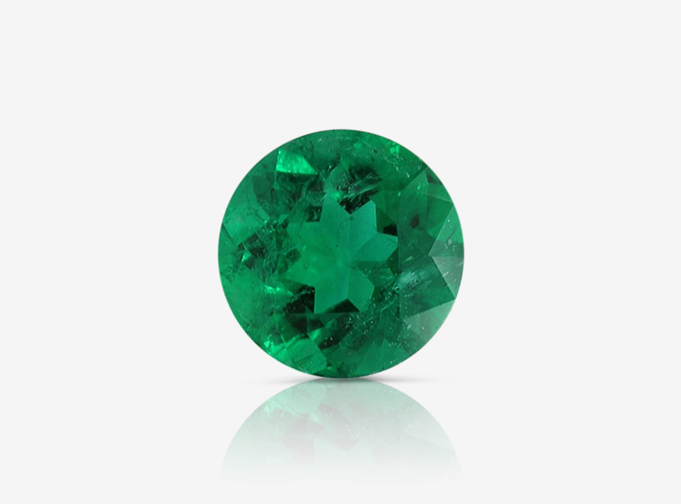 1.01 ct. Round Brilliant Emerald GRS Minor