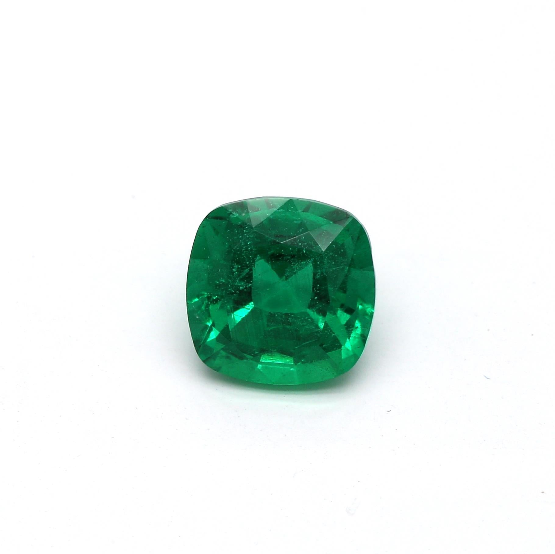 1.06 ct. Cushion Emerald GRS Minor