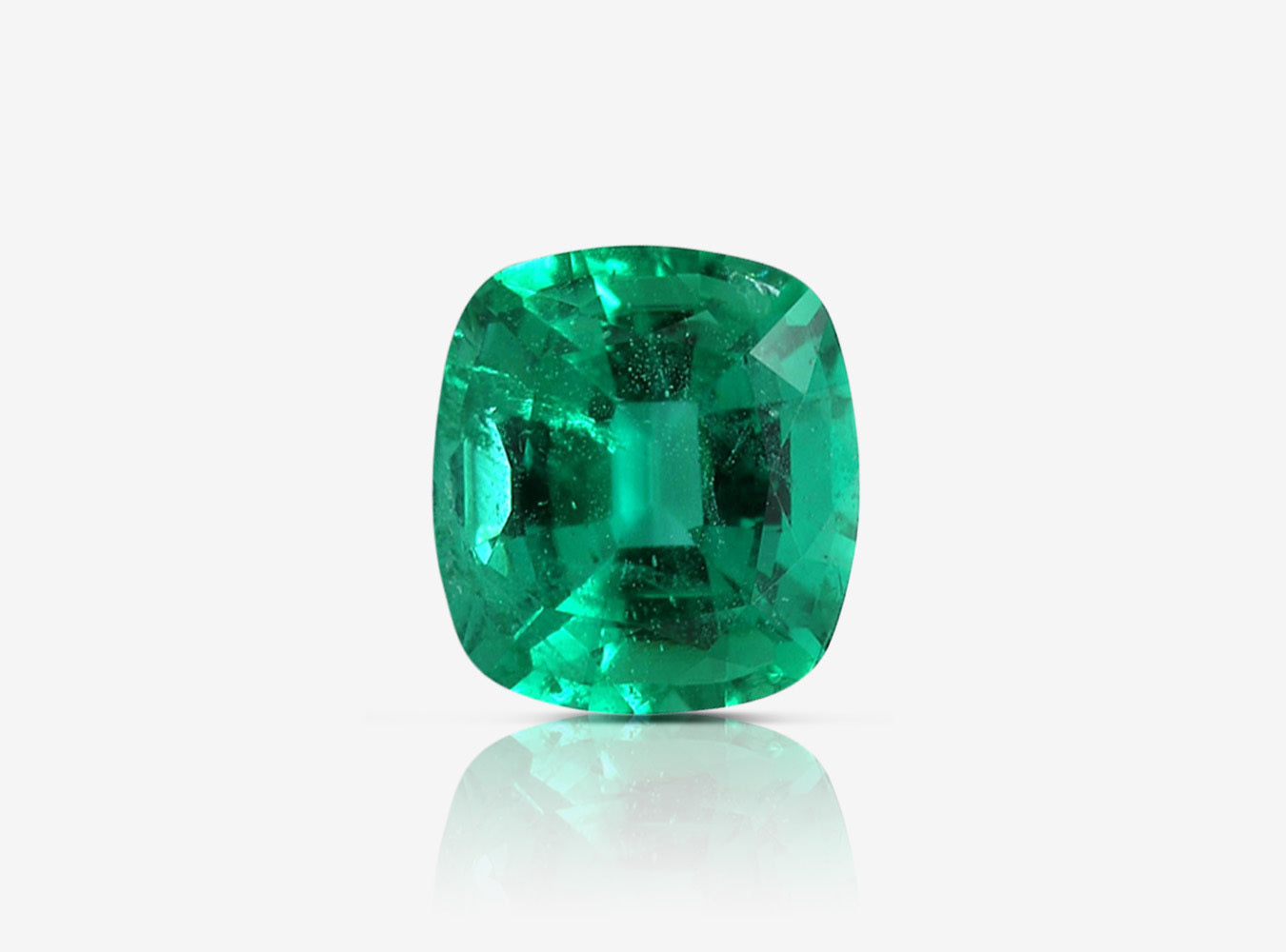 1.94 ct. Cushion Emerald GRS Minor