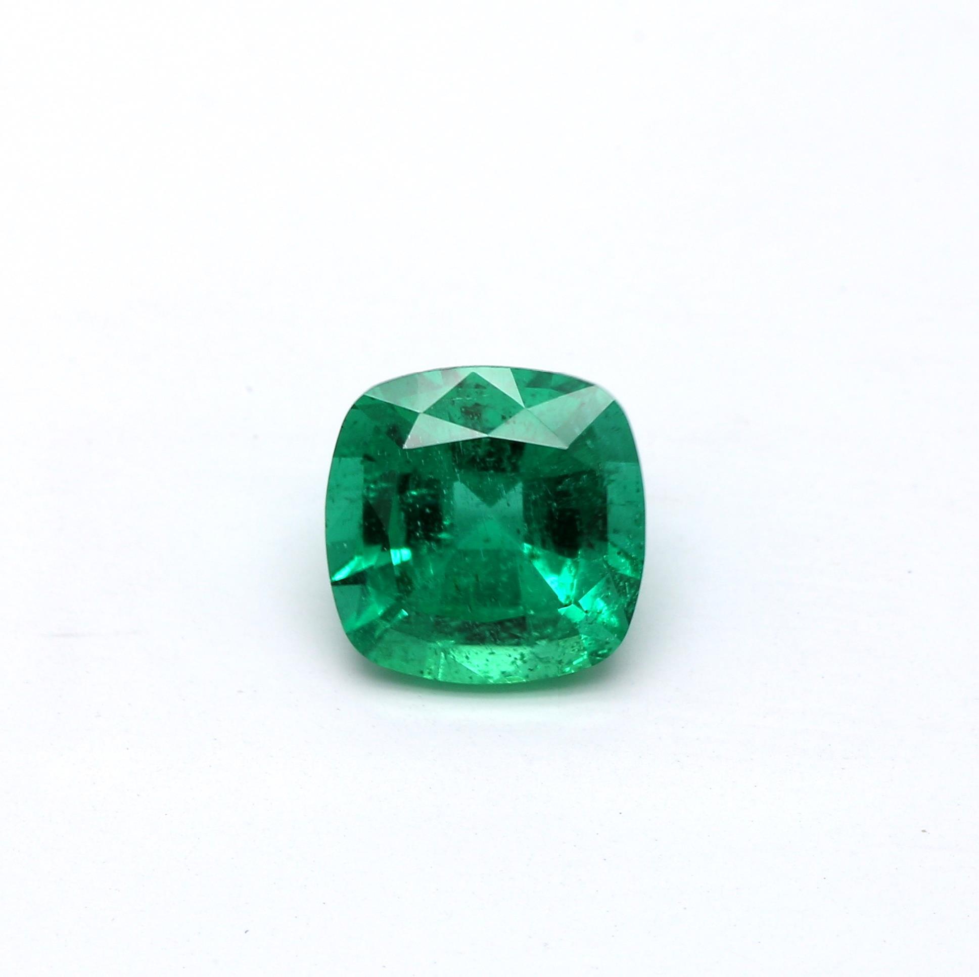 1.13 ct. Cushion Emerald GRS Insignificant