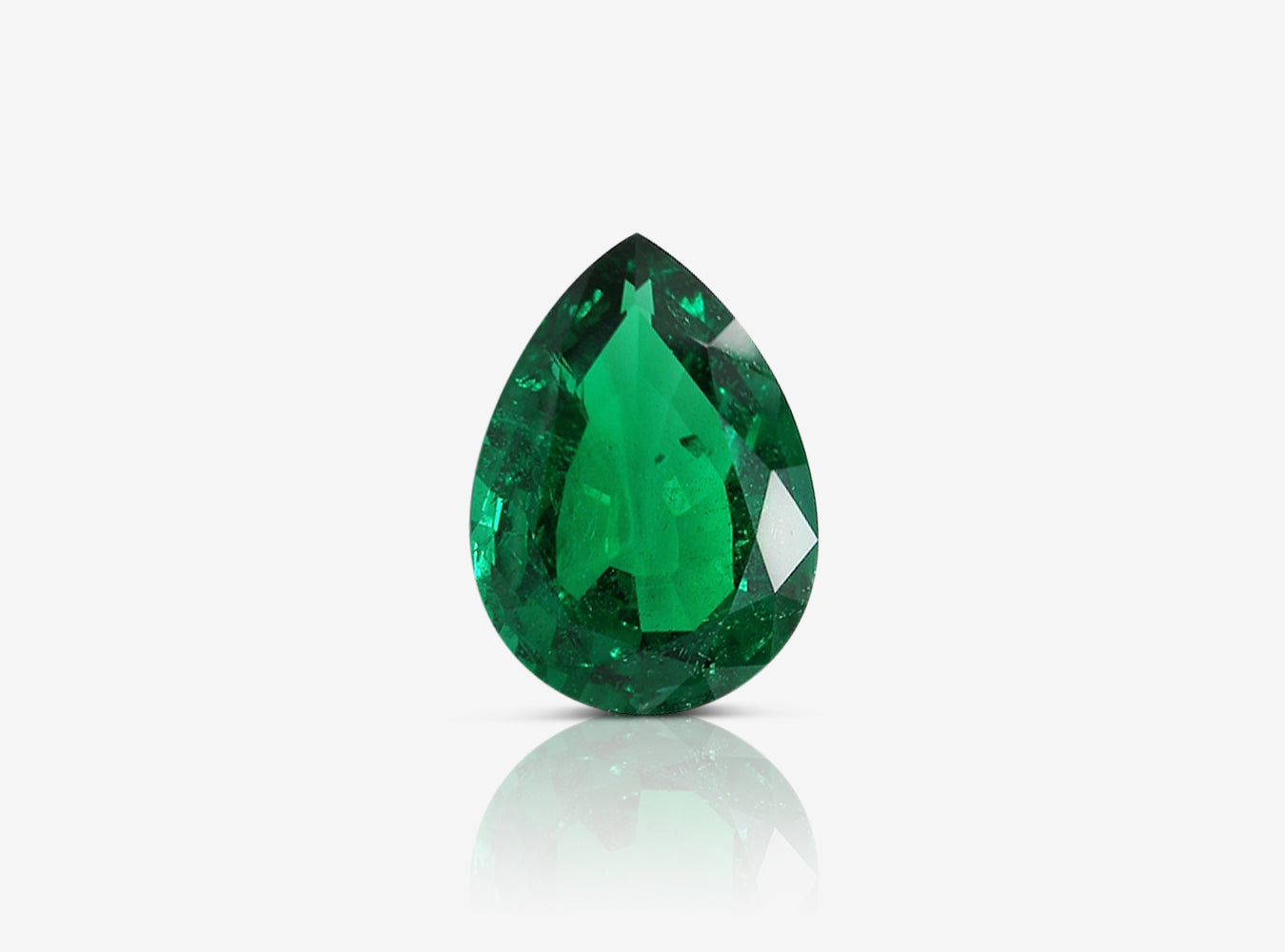 5.28 ct. Pear Shape Emerald GRS Minor