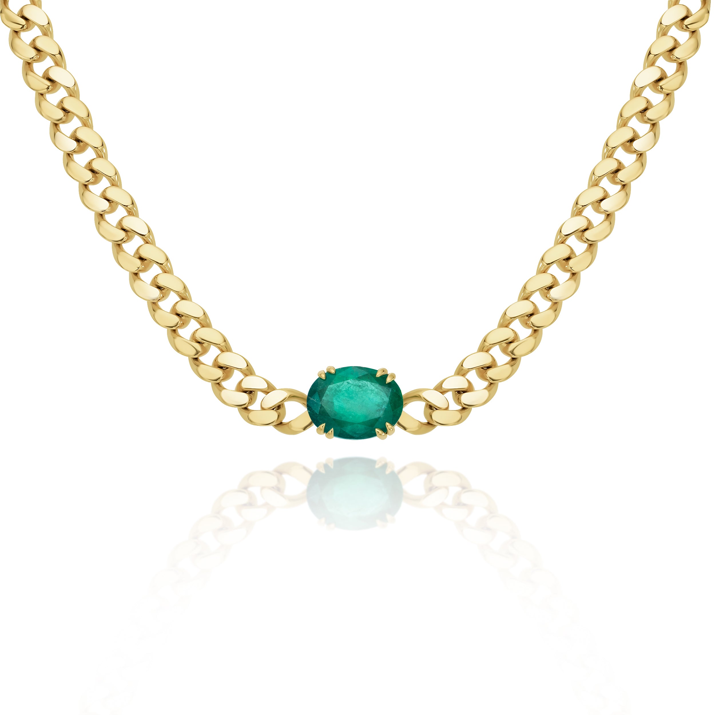 Emerald Cuban Choker - 3.66ct TW - 30 Grams