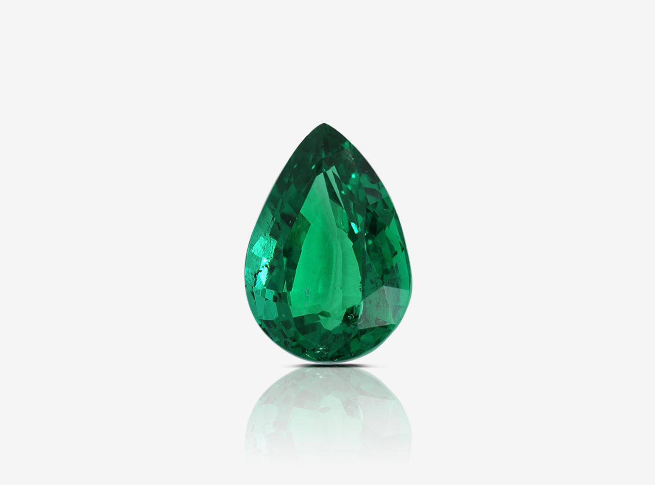 2.87 ct. Pear Shape Emerald GRS Minor