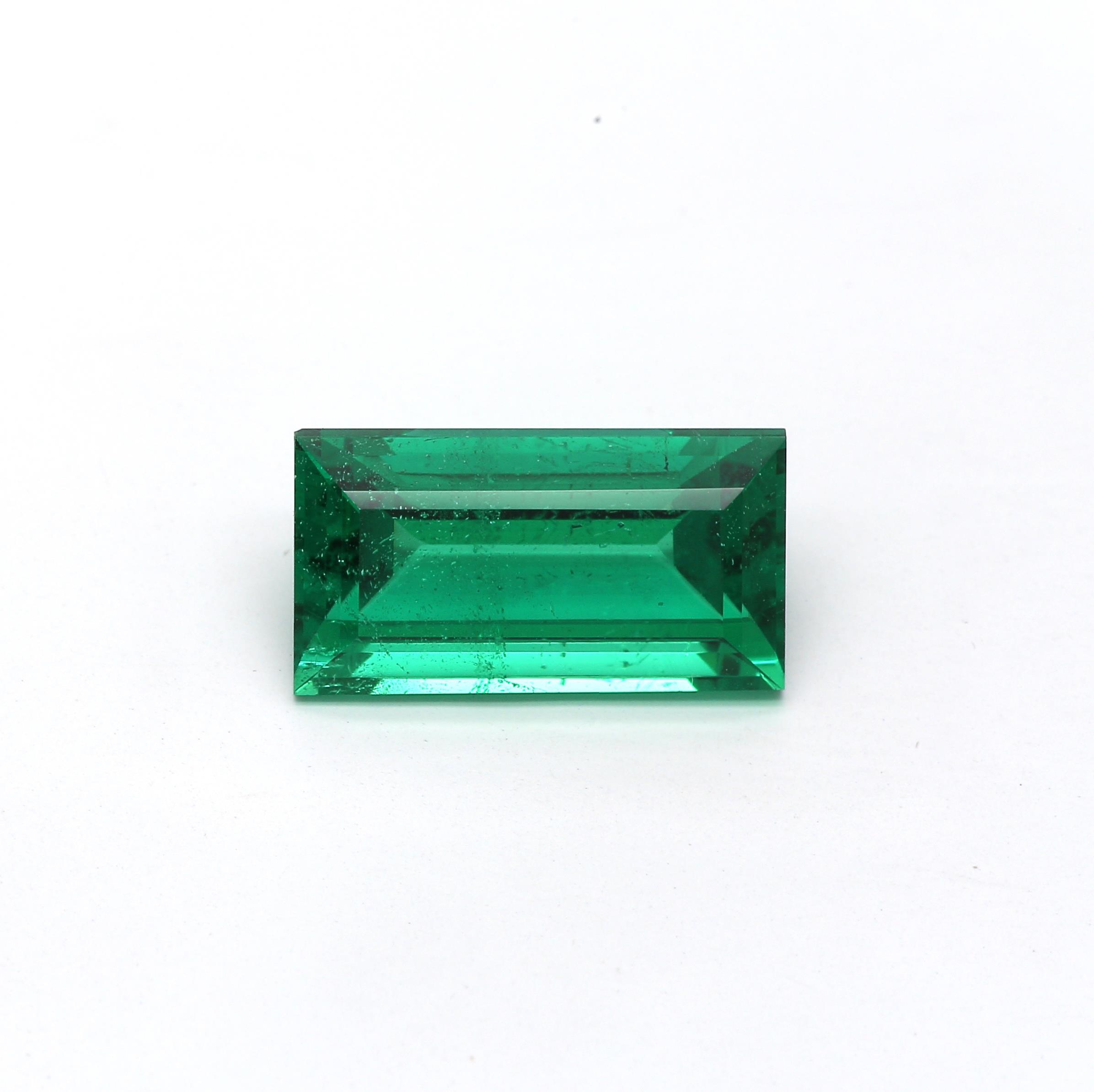 2.12 ct. Baguette Emerald GRS No Oil