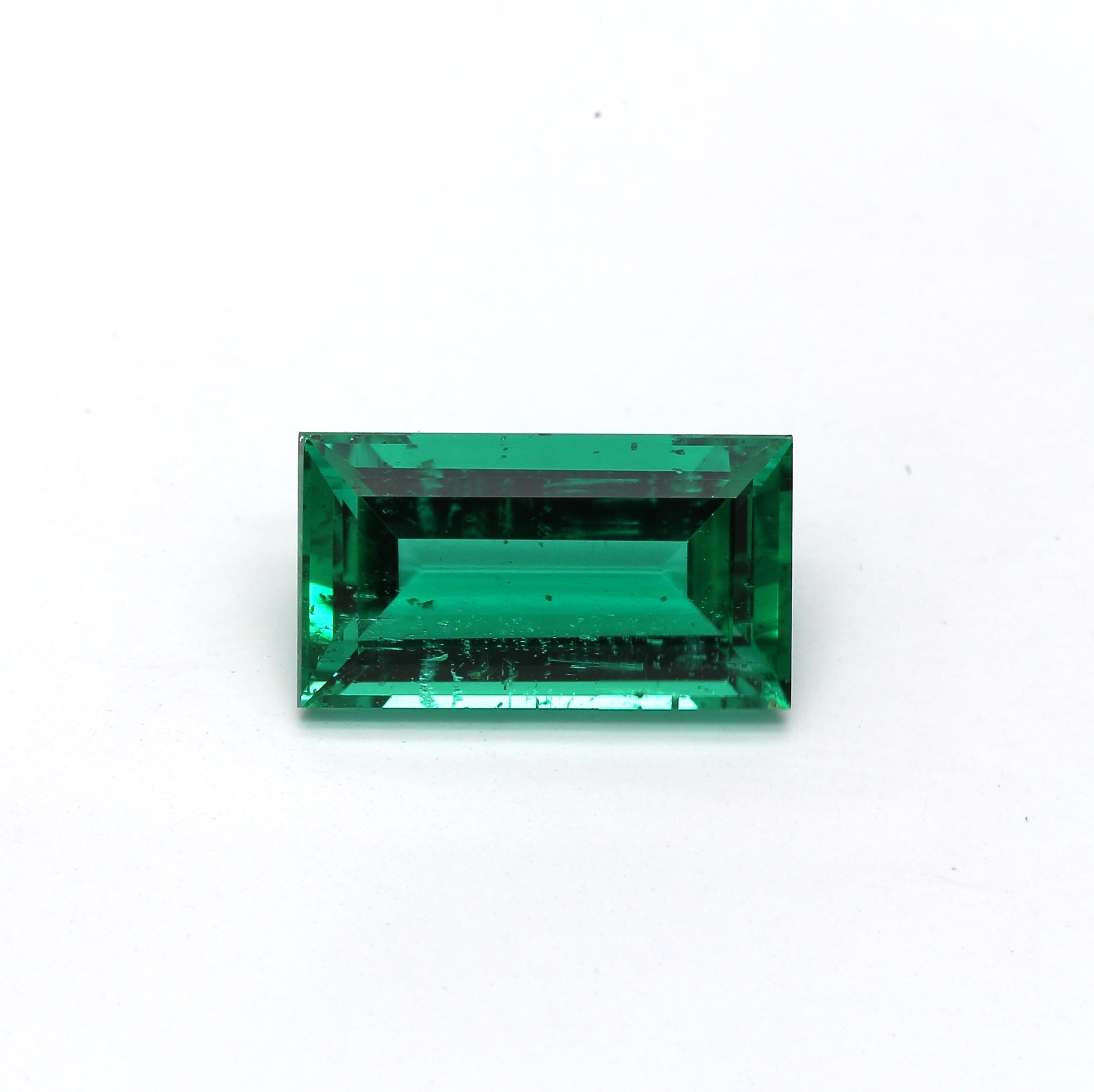 2.12 ct. Baguette Emerald GRS No Oil