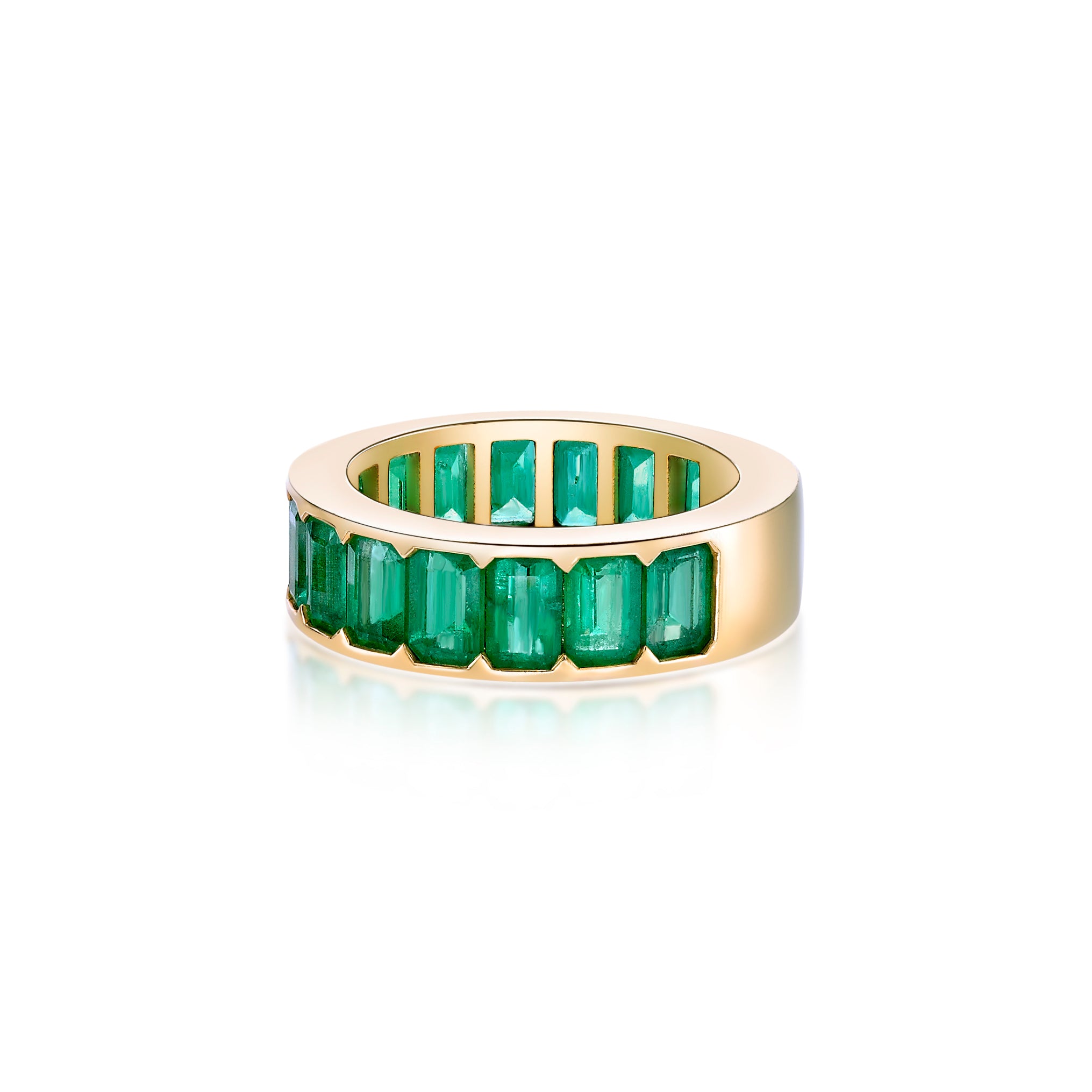 Eternity Emerald Ring - 4.44ct TW