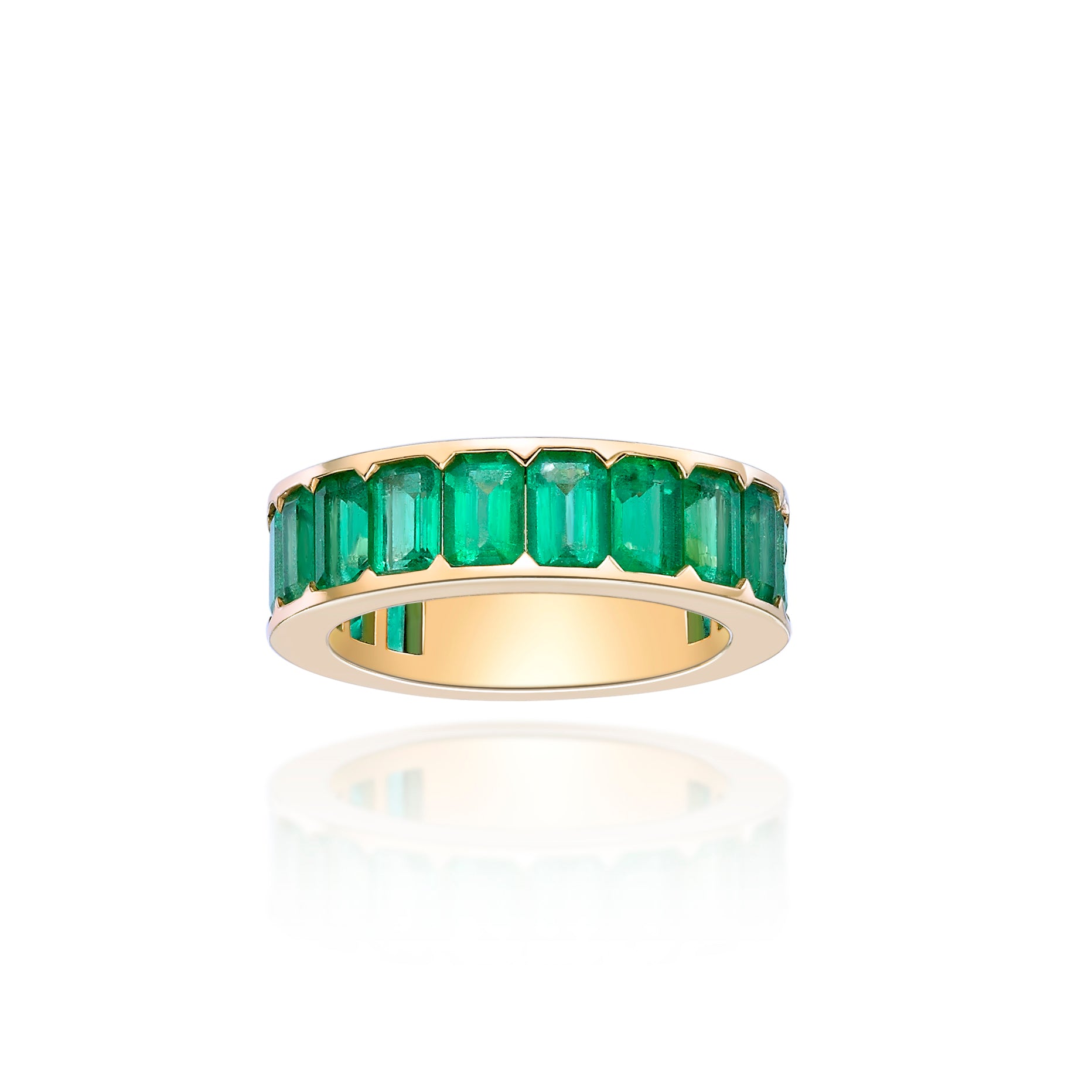 Eternity Emerald Ring - 4.44ct TW