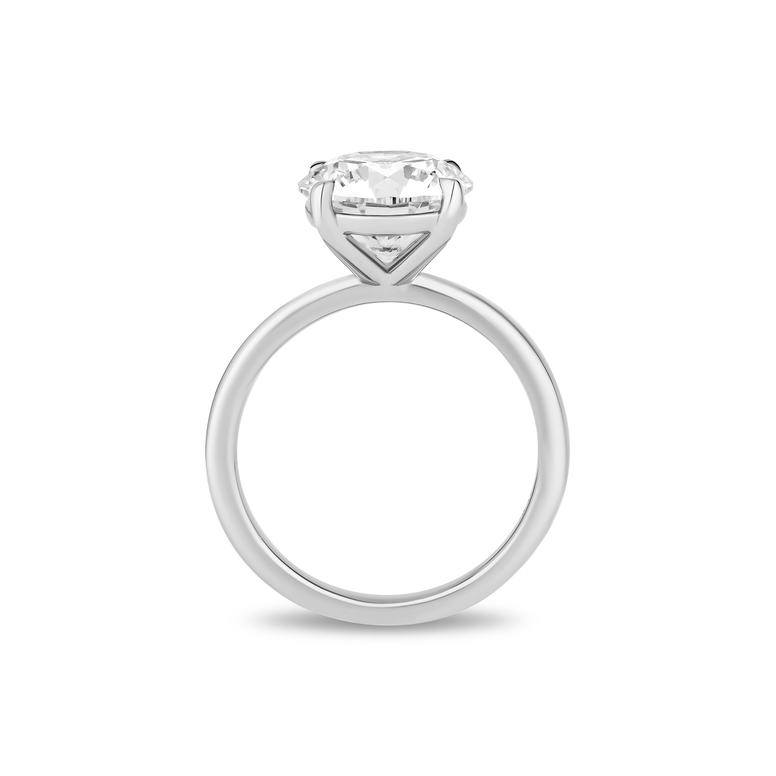 Round Brilliant Diamond Solitaire Ring - 3.53ct TW